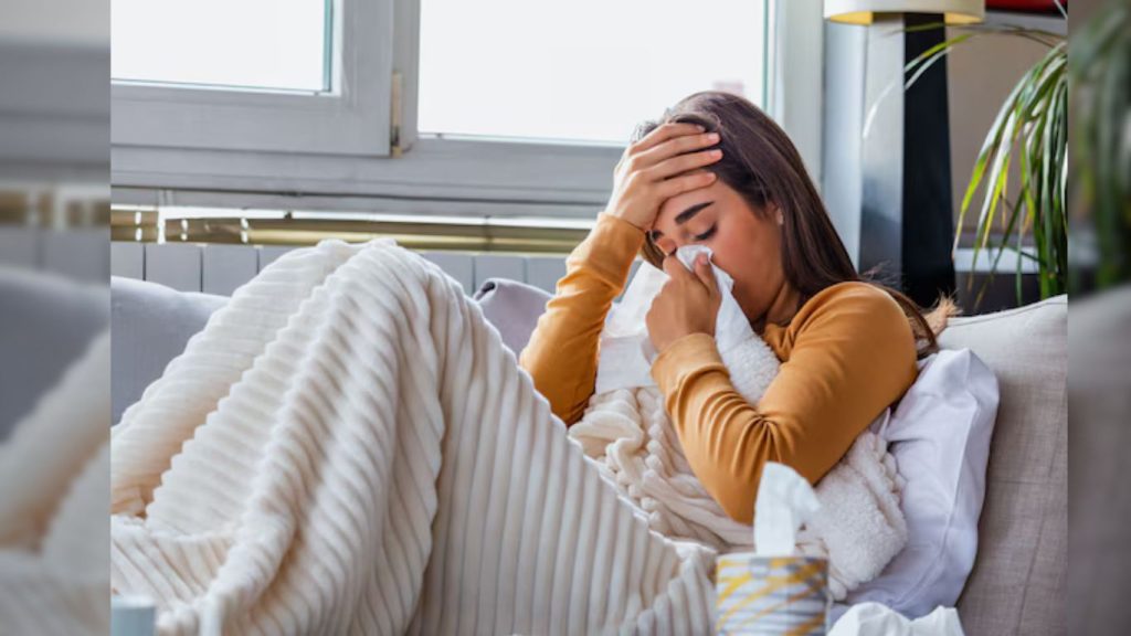 person becomes sick